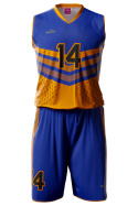 ARCHER - niebiesko / pomarańczowy - strój do koszykówki