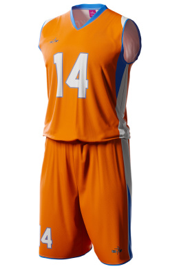 CORD - pomarańczowy - strój do koszykówki
