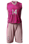 JUNGLE - różowy - strój do koszykówki