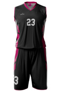 MIAMI - czarno/bordowy - strój do koszykówki