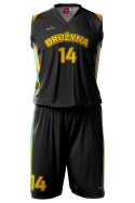 NEON - czarno/żółty - strój do koszykówki