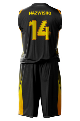 NEON - czarno/żółty - strój do koszykówki