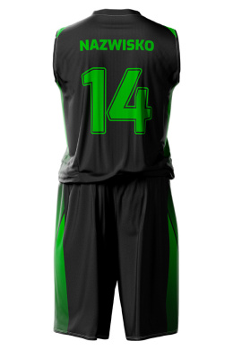 NEON - czarno/zielony - strój do koszykówki