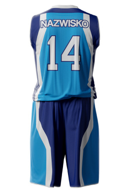 PLATE - niebiesko / granatowy - strój do koszykówki