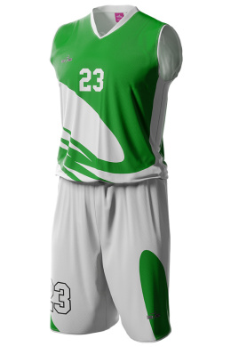 SPRING -zielono / biały - strój do koszykówki