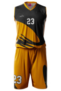 SPRING - czarno / pomarańczowy - strój do koszykówki