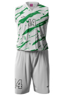 TIGER - biało / zielony - strój do koszykówki