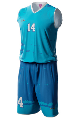 TRIAL - niebieski - strój do koszykówki
