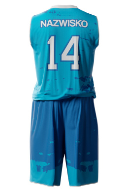 TRIAL - niebieski - strój do koszykówki