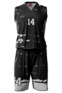 TRIAL - czarno / biały - strój do koszykówki