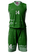 TRIAL - zielony - strój do koszykówki