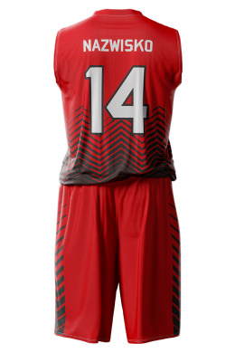 TUNDRA - czerwony - strój do koszykówki