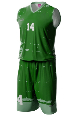 TRIAL - zielony - strój do koszykówki