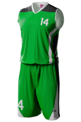 WIRE - zielony - strój do koszykówki