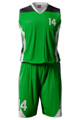 WIRE - zielony - strój do koszykówki